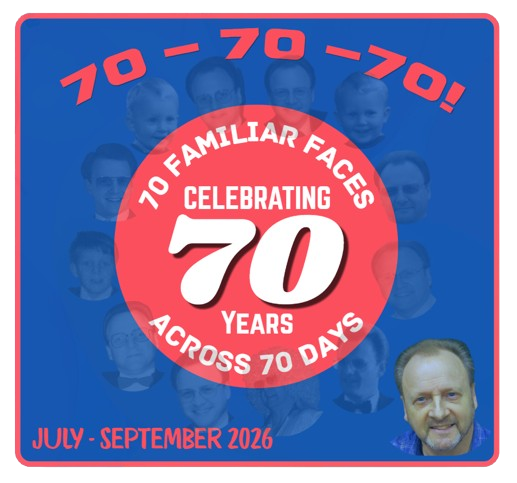 Celebrating my 70th Birthday with 70 familiar faces across 70 days!